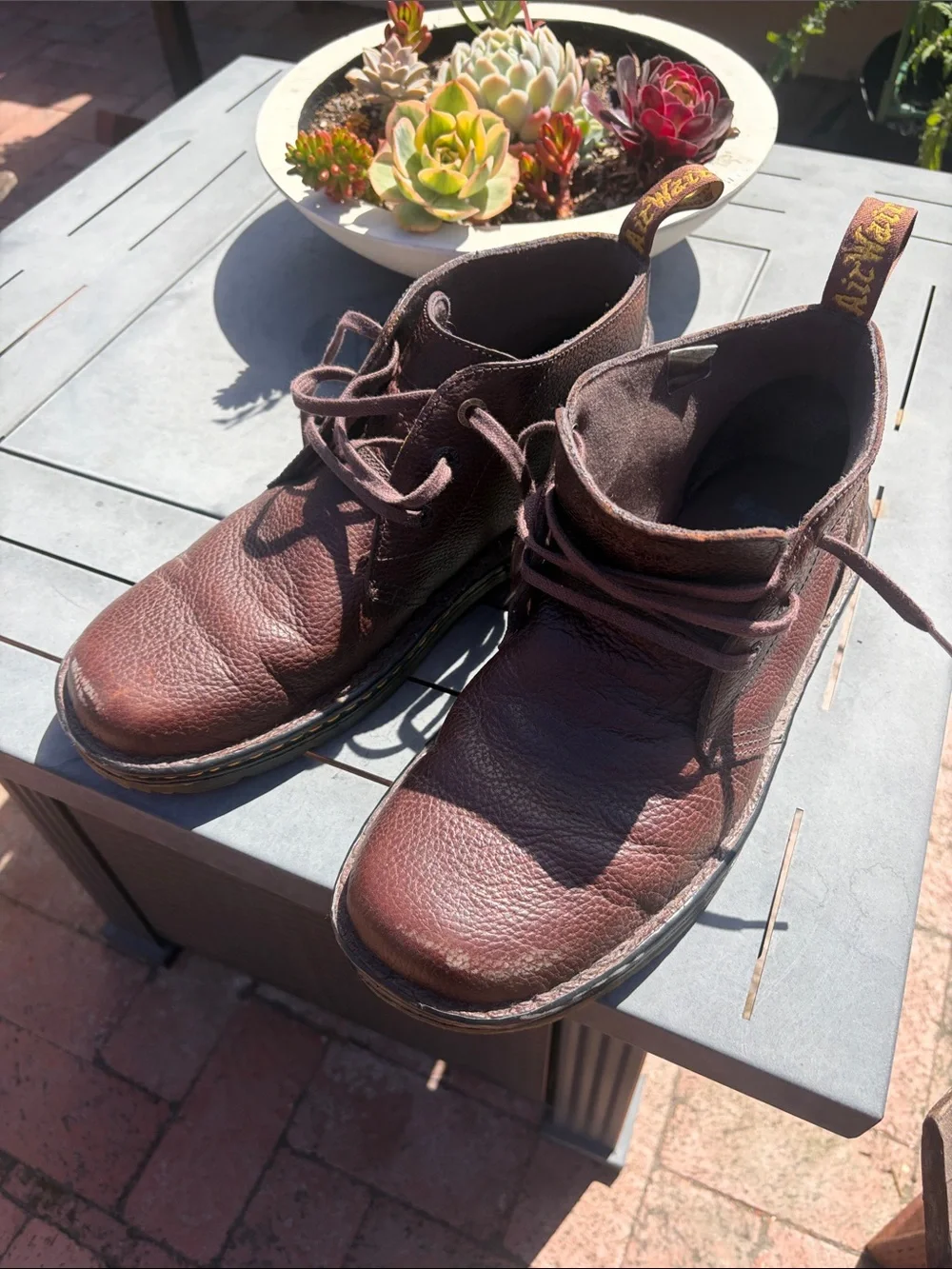 Dr. Martens Men's Dark Brown Leather Chukka Boots